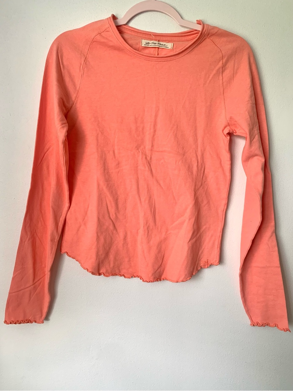 New lettuce hem fitted tee